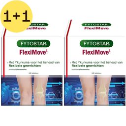 Fytostar FlexiMove High-Curcumine + Glucosamine | Flexibele Gewrichten | 1+1 GRATIS