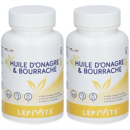 Lepivits® Huile d'Onagre & Bourrache | 1+1 GRATUIT