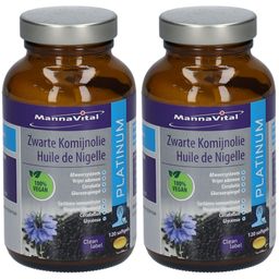 MANNAVITAL Huile de Nigelle Platinum vegan
