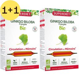 Superdiet Ginkgo Biloba Bio | 1+1 GRATUIT