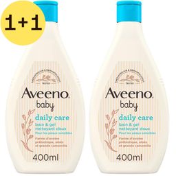 Aveeno® Baby Daily Care Bain & Gel Nettoyant Doux | Peau Normale et Sensible | 1+1 GRATUIT