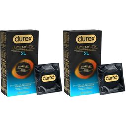 Durex Intensity Préservatifs Masculins XL | Sans Latex Ultra Fins Ultra Lubrifiés | Plus de Chaleur Corporelle Partagée*