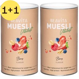 Beavita Muesli Sans Sucre Ajouté, Fruits Rouges | 1+1 GRATUIT