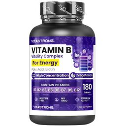 Vitastrong Vitamine B-complex – 180 Tabletten, Hoge Sterkte