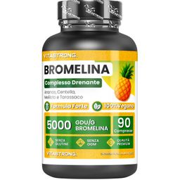 Vitastrong Bromelaïne 5000 GDU – 90 Tabletten – Bromelaïne, Centella & Paardenbloem