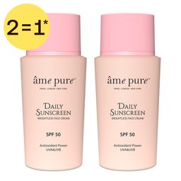 2 = 1*  |  âme pure Daily Sunscreen Crème solaire | SPF 50