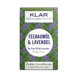 Klar Seifen - Klar's vaste conditioner tea tree olie/lavendel (tegen roos)