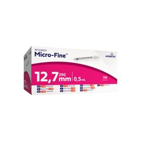 BD Microfine+ Seringue Insuline 0.5ml 29g 12.7mm