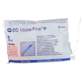 BD Microfine+ Seringue Insuline 1ml 29g 12.7mm