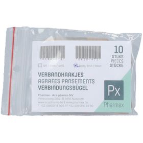 Pharmex Agrafes Pansement Brun