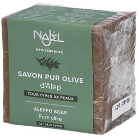 Najel Pure Olive Soap from Aleppo 100% Olive Oil All Skin Type Face/Body/Hair