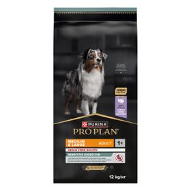 Purina PRO PLAN® Sensitive Digestion Medium & Large Adult Dog Grain Free Riche en Dinde
