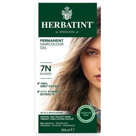 Herbatint 7N Blond – 100% Biologische, Permanente Vegan Haarkleuring – met 8 Plantenextracten