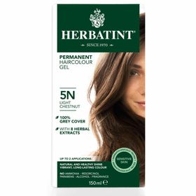 Herbatint 5N Châtain Clair – Coloration Permanente Végane 100 % Bio – aux 8 Extraits de Plantes
