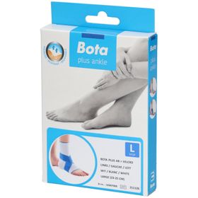 Bota pl enkelstuk wit links +velcro gm