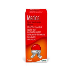 Medica Spray pour la Gorge Menthol - Mal de Gorge