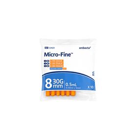 BD Microfine+ Insuline Spuit 0.5ml 30g 8mm