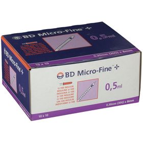 BD Microfine+ Insuline Spuit 0.5ml 30g 8mm