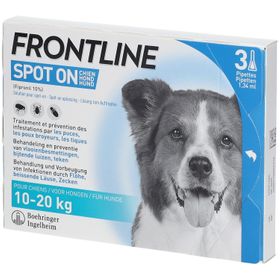 Frontline Spot On Puces et Tiques Chien M 10-20kg