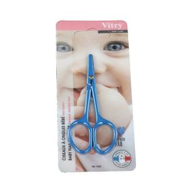 Vitry Ciseaux Bebe Inox Bleu / Rose