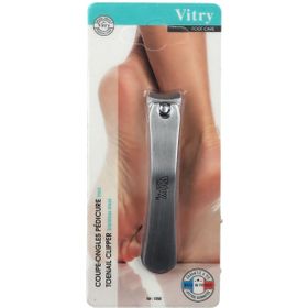 Vitry Coupe-ongles pédicure de poche plat Inox