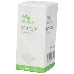 Mesoft S Kompres Niet Steriel 4 Lagen 5x5cm