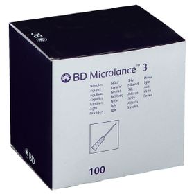 BD Microlance 3 Aiguilles Jetables 0,7mm x 50mm ref 300094