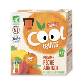 Vitabio Cool Fruits Pomme - Pêche - Apricot Bio