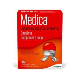 Medica Comprimés pour la Gorge Menthol Mal de Gorge