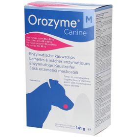 Orozyme Canine M Kauwstrip Enzymen Hond 10-30kg