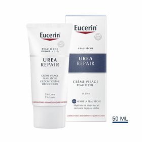 Eucerin UreaRepair Crème Visage 5% d'Urée Peau Sèche