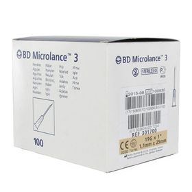 BD Microlance 3 Aiguille 19g 1 1.1mm x 25mm