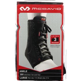 Mcdavid Lightweight Ankle Brace Zwart Maat L