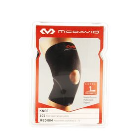McDavid Knee Support Open Patella Zwart Maat M
