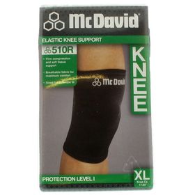 McDavid Elastische Kniebandage 510 Zwart Maat XL