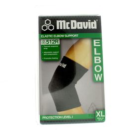 McDavid Elastische Elleboogbandage 512 Zwart Maat XL
