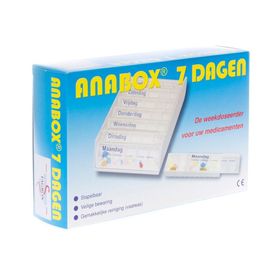 Anabox Pilulier Blanc 7 Jours Néerlandais