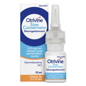 Otrivine Sine Conservans Décongestionnant 0,5 mg/ml Solution pour Pulvérisation Nasale