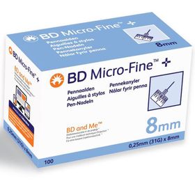 BD Microfine+ Pennaald 8mm 31g