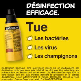 Iso-Betadine Dermique 10% Unidose | Désinfectant | Plaies, infections cutanées et éraflures