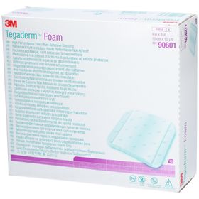3M Tegaderm Foam Pansement Hydrocellulaire Non-adhésif 10cmx10cm
