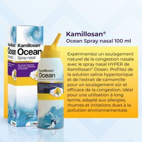 Kamillosan Ocean Spray Nasale | Rhume & nez sec | Nettoyage, hydratation & réparation du nez