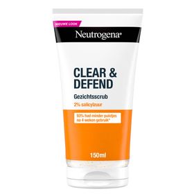 Neutrogena Clear & Defend Exfoliërende Reiniger met 2% salicylzuur