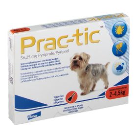 Prac-tic Spot-On Solution très Petits Chiens