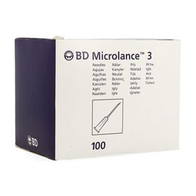 BD Microlance Aiguille Hypodermique 27G 0,4x13mm Stérile