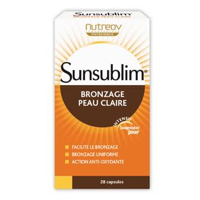 Nutreov Sunsublim Solaire Bronzage Peau Claire