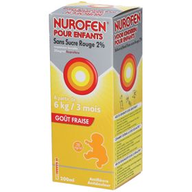 Nurofen Kind Aardbei Suikervrij +3M