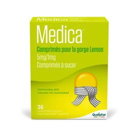 Medica Comprimés pour la Gorge Lemon Mal de Gorge