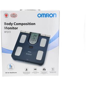 Omron BF511B Moniteur Composition Corporelle Bleu <150kg