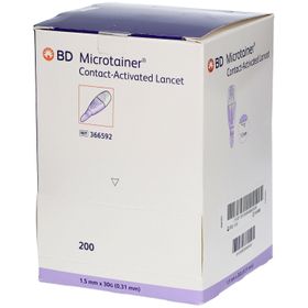 BD Microtainer ® Contact Activated Lancet 30 g 1.5 mm